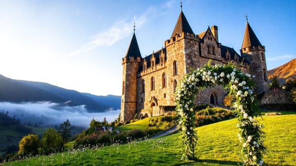Lieux féeriques pour mariage au château en Isère