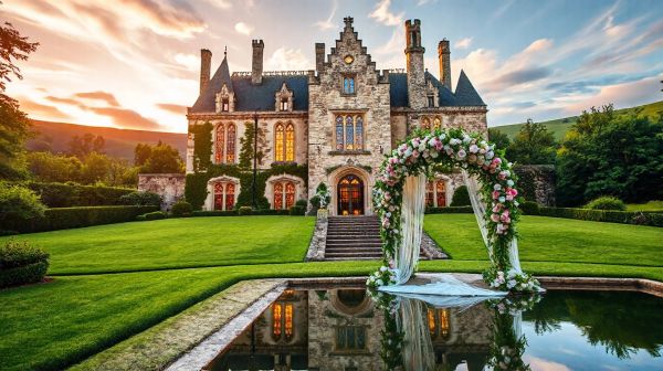 Lieux féeriques pour mariage au château en Isère